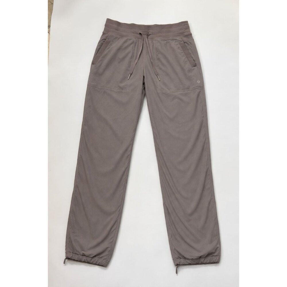 Lululemon Dance Studio Lined Jogger Taupe Drawstring Ankle Women's 8 Athleisure - Picture 2 of 5